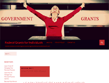 Tablet Screenshot of federal-grantsforindividuals.com